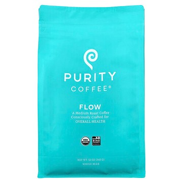 Purity Coffee, Flow，全豆，中度烘焙，12 盎司（340 克）