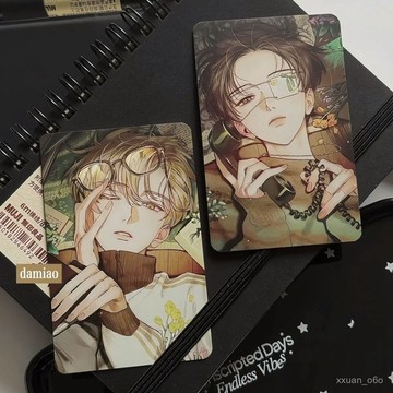 大促優惠囉😊韓漫散貨 青蟹無題帥的沒邊小卡set 一套2張拍立得小卡穀美