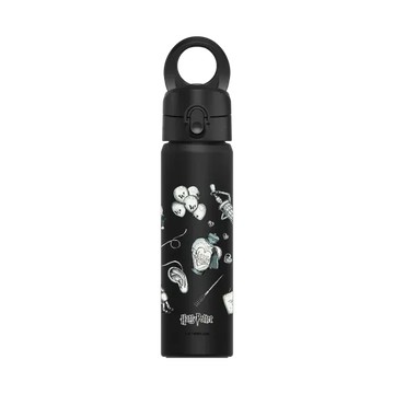 磁吸水壺 AquaStand 不鏽鋼 700cc - 附吸管 黑 - 哈利波特 Harry Potter - 衛氏巫師法寶店
