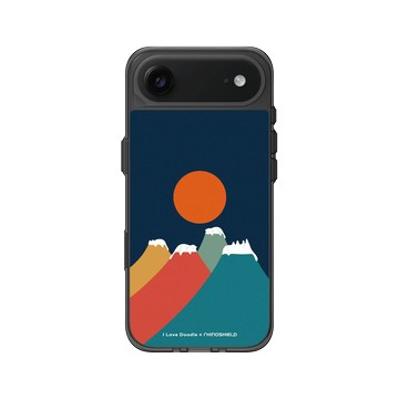 iPhone Air Clear (相機按鈕) 酷墨灰 - ilovedoodle (Lim Heng Swee) - Cat Landscape - Colorful Mountains 貓咪五彩山