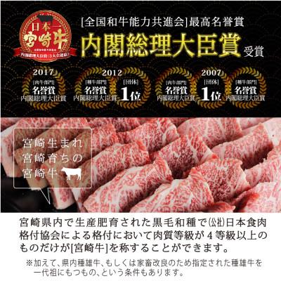 ふるさと納税 美郷町 宮崎牛三角バラ焼肉約600g