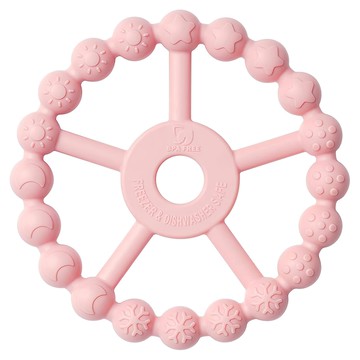 KU.KU Duckbill 酷咕鴨 KUKU PLUS 摩天輪矽膠固齒器 食品級矽膠 安全無毒不含BPA  莓果粉  1個