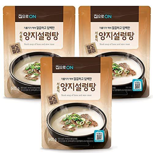 ソルロンタン スープ レトルト 韓国 牛肉スープ 韓国食品 韓国料理 時短 簡単調理 (3個セット)