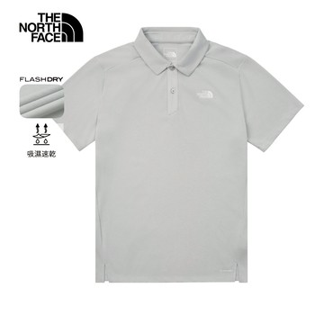男女款灰色FLASHDRY速乾短袖POLO衫｜8GVSA0M