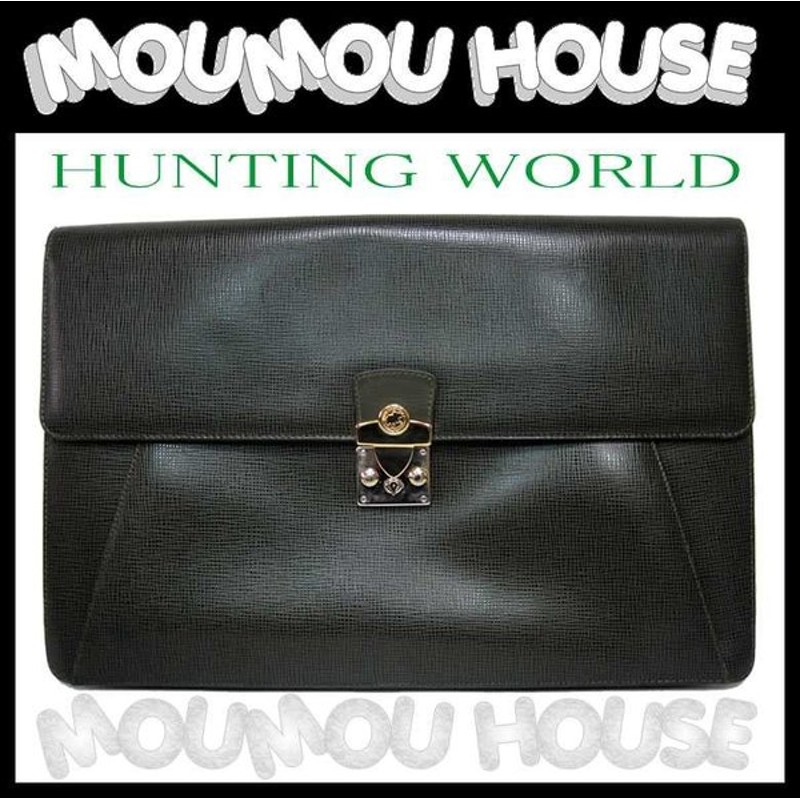 Hunting World ハンティングワールド セカンドバッグ ビジネスバッグレザー カーキ メンズ バッグ A D 通販 Lineポイント最大0 5 Get Lineショッピング