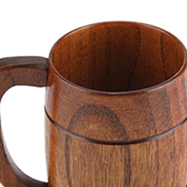 400ml 木製マグ ティーウォーター ドリンクカップ 木製コーヒーマグ キャンプカップ 木製カップ お祝い  旅行  キャンプ用