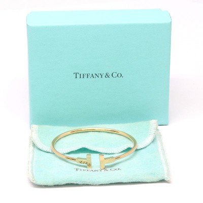 TIFFANY&Co T ティファニー T ナロー ワイヤー ブレスレット S 