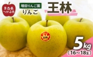 [2023年11月下旬より順次発送] りんご 王林 5kg (16～18玉)｜青森県産 津軽 つがる リンゴ 果物 令和5年 [0352]