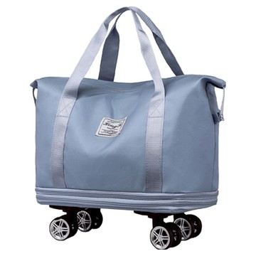 HENRAY 亨睿 增量帶輪旅行包 超大容量 收納無憂  40 x 21 x 63cm  霧霾藍