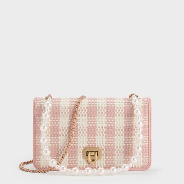 Alessia 珍珠鍊編織包