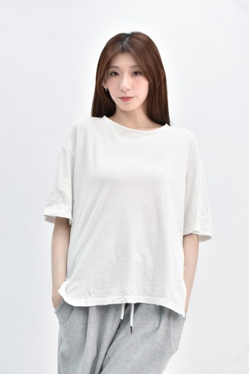 (XL) project 白色短袖上衣