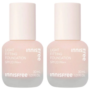 INNISFREE 台灣公司貨 輕薄透服貼粉底液 SPF20 PA++ 30ml  2瓶  21C