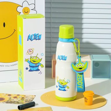 【BEDDYBEAR】運動三眼仔保溫戶外水杯可愛316不銹鋼兒童水壺 600ml