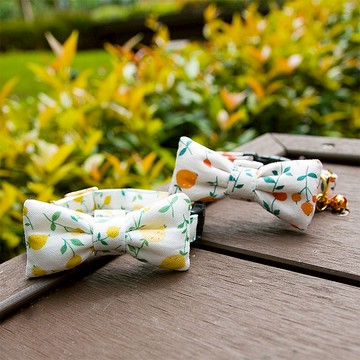 野草莓系列-領結款 貓項圈 狗項圈 客製化尺寸 刻字服務 吊牌