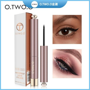 O.TWO.O 防水眼線液筆 專櫃熱銷 啞光炫黑 一筆成型 速乾不暈染 極細持久 新手友好