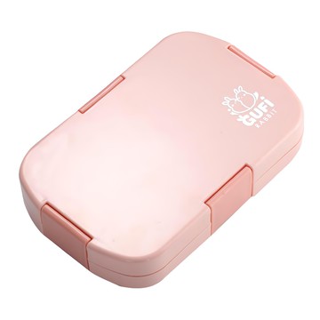 蕉蕉購物 便攜式分隔飯盒  1組  粉色