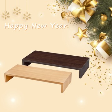 快速出貨🚚【新年快樂】木製防潑水螢幕增高收納架 C2 E-books【台灣製造】