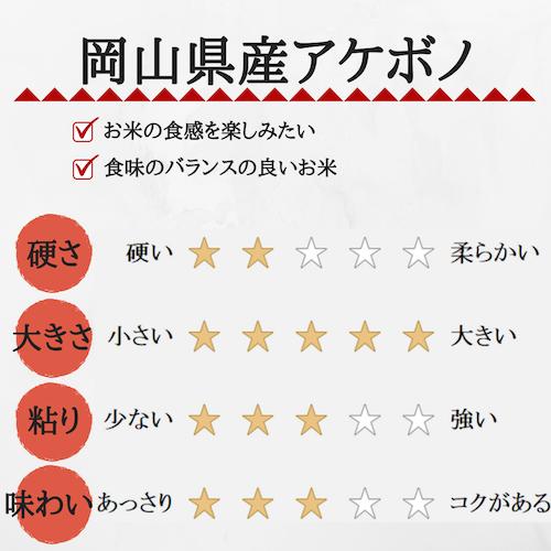 無洗米 5年産 新米 アケボノ 10kg (5kg×2袋) 岡山県産 米 送料無料