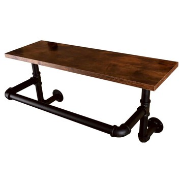 BUYER HOUSE 拜爾家居 工業風水管置物架  60 x 20 x 30cm  混和顏色  1層