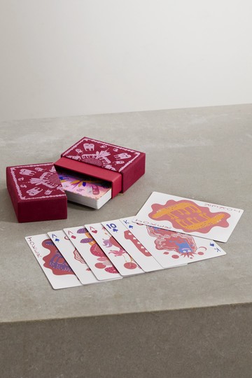 L'Objet - + Haas Brothers Velvet Box And Jumbo Playing Cards - Pink - one size