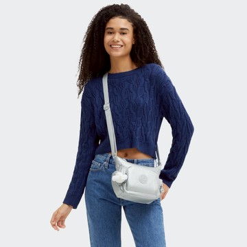 『牛角包』(網路獨家款) 金屬銀小巧多層側背包-GABBIE MINI