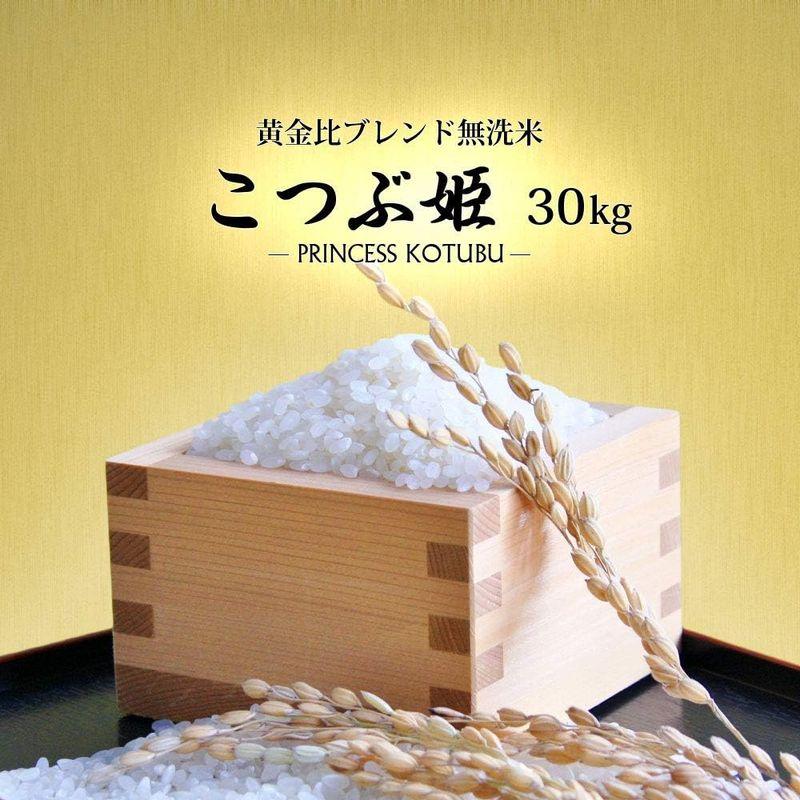 精米 無洗米 30kg (5kgx6袋) こつぶ姫 山形県産 白米