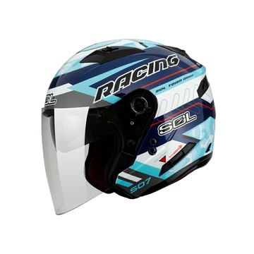 【SOL Helmets】SO-7開放式安全帽 (極速先鋒_藍/灰白藍) ｜ SOL安全帽官方商城