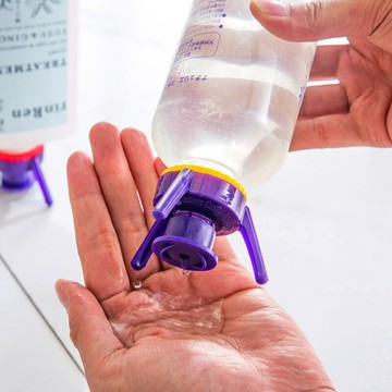 萊珍斯倒立式瓶蓋廚房調料瓶支架浴室沐浴露洗發水防漏蓋子6只裝