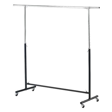 USEFUL DESIGN 悠室屋 球輪單桿衣架 KD1248 耐重 附365度滑輪 DIY組裝 台灣製造  122~180 x 46 x 84~146cm