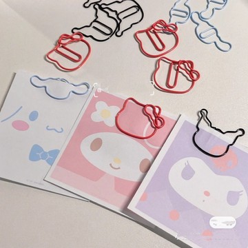 Kitty 迴紋針 別針🎀 可愛回形針創意別針夾紙文件夾裝飾書籤夾造型迴紋針 美術用品 學校 辦公用品 大頭針 夾子 文