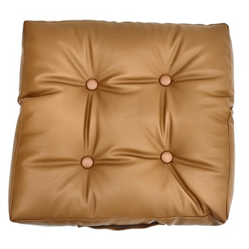 Couselect 皮革榻榻米和室坐墊 防水加厚餐椅墊 小沙發墊  40 x 40cm  暮光橙