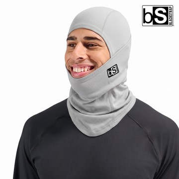 BlackStrap 素色美麗諾羊毛多功能頭套 Merino Hood 淺灰｜UPF50+ 單一尺寸 (適用頭圍約53-60cm)