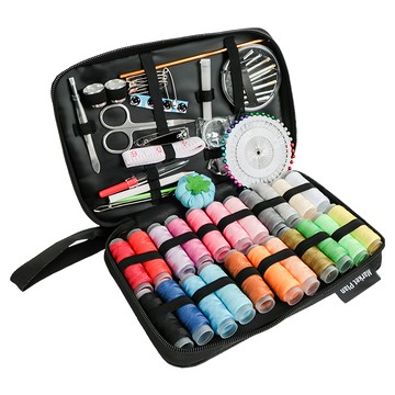 Market Plan 便攜式針線包122件組  黑色  1組