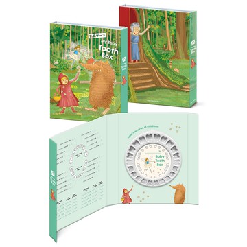 ThinkTooth - 日系童話乳牙盒-小紅帽與野狼