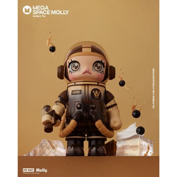 POP MART 泡泡瑪特 MEGA SPACE MOLLY 400% 珍珠奶茶 公仔 玩具 限量
