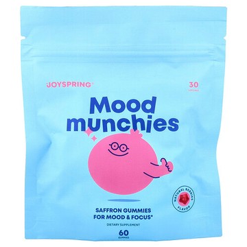 JoySpring, Mood Munchies 軟糖，天然漿果味，60 粒軟糖