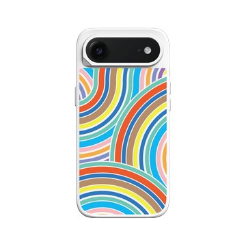 iPhone Air SolidX 白 - Positive Vibes / 正好能量 - 迷幻彩虹