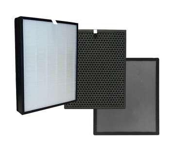 AIONE 適用 AQ8200 AQ8268智慧型抗敏無線WiFi  / 觸控 空氣清淨機替換HEPA濾網網芯耗材組