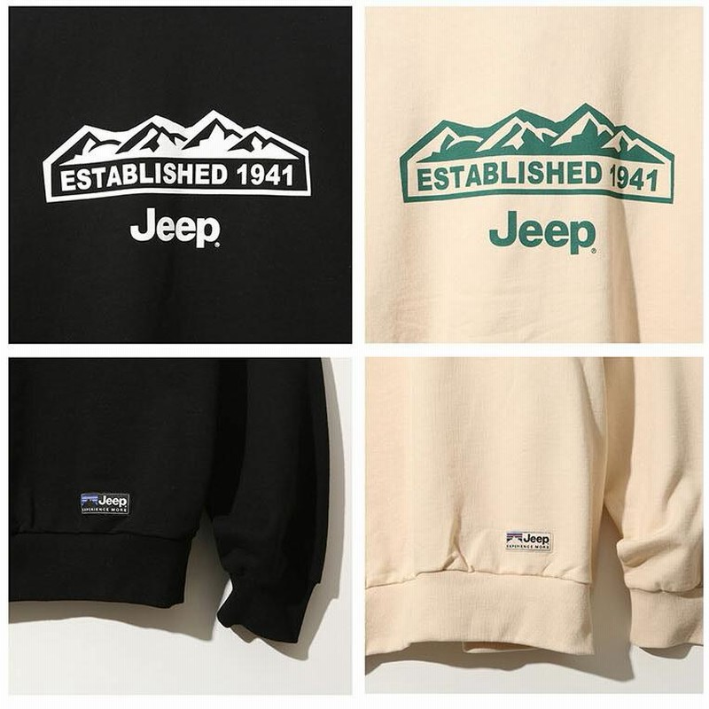 Jeep ジープ スウェット Half Zip-Up M-Logo Sweat ハーフジップ ロゴ