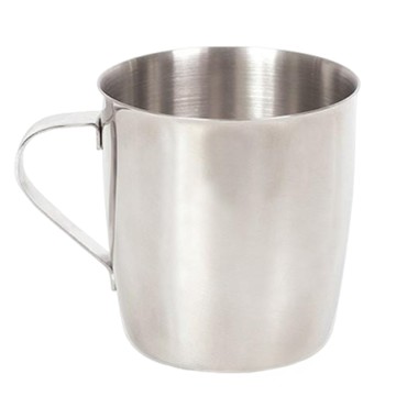 ZEBRA THAILAND 斑馬牌 口杯 SUS304不鏽鋼材質 400CC 8CM  銀色  1個