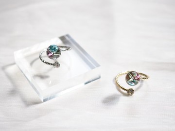 施華洛世奇水晶圓頂戒指 SDR-14