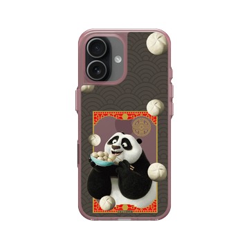iPhone 17 Clear (相機按鈕) 晶醺玫 - Kung Fu Panda - 阿波吃包子