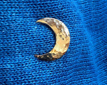 ◇La Luna ◇新月形黃銅錘擊圖釘Ⅱ[S]