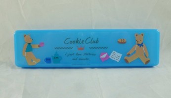 【震撼精品百貨】Cookie Club 泰迪熊~鉛筆盒『藍』