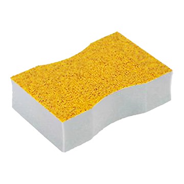 LEC 根莖類去皮海綿 6 x 2.5 x 9cm  1個  灰色