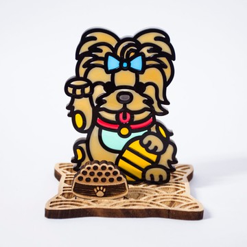 招福犬 約瑟爹利 座台式 | 蛇年 福貼 揮春 春聯 招財貓 招財貓