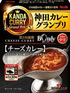 エスビー食品 神田カレーグランプリ 欧風カレーボンディ チーズカレー お店の中辛 180G×5個 ボックス