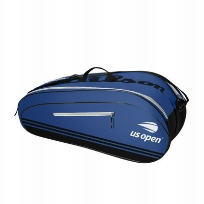 【美品】Wilson ウィルソン　テニスラケットバッグ　６本 ウィルソン(Wilson)ラケットバッグ6本用 レッド/ホワイト