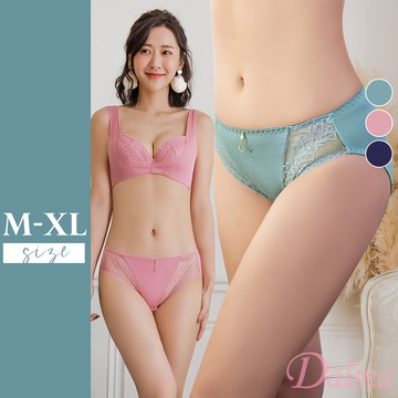 Daima黛瑪 蕾絲內褲 低腰 透氣內褲【瑰密香沁】搭配內褲 M-XL 三色可選 甜美 透氣 性感 舒適 9112