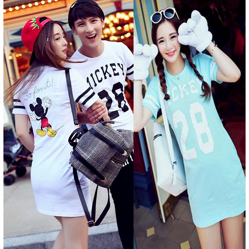 韓国ファッション 綿100 Mickeytシャツ ディズニーランド Tシャツ ペアルックカップル ミッキーシャツ 夏半袖 レディースtシャツワンピース ディズニーに行こう 通販 Lineポイント最大1 0 Get Lineショッピング